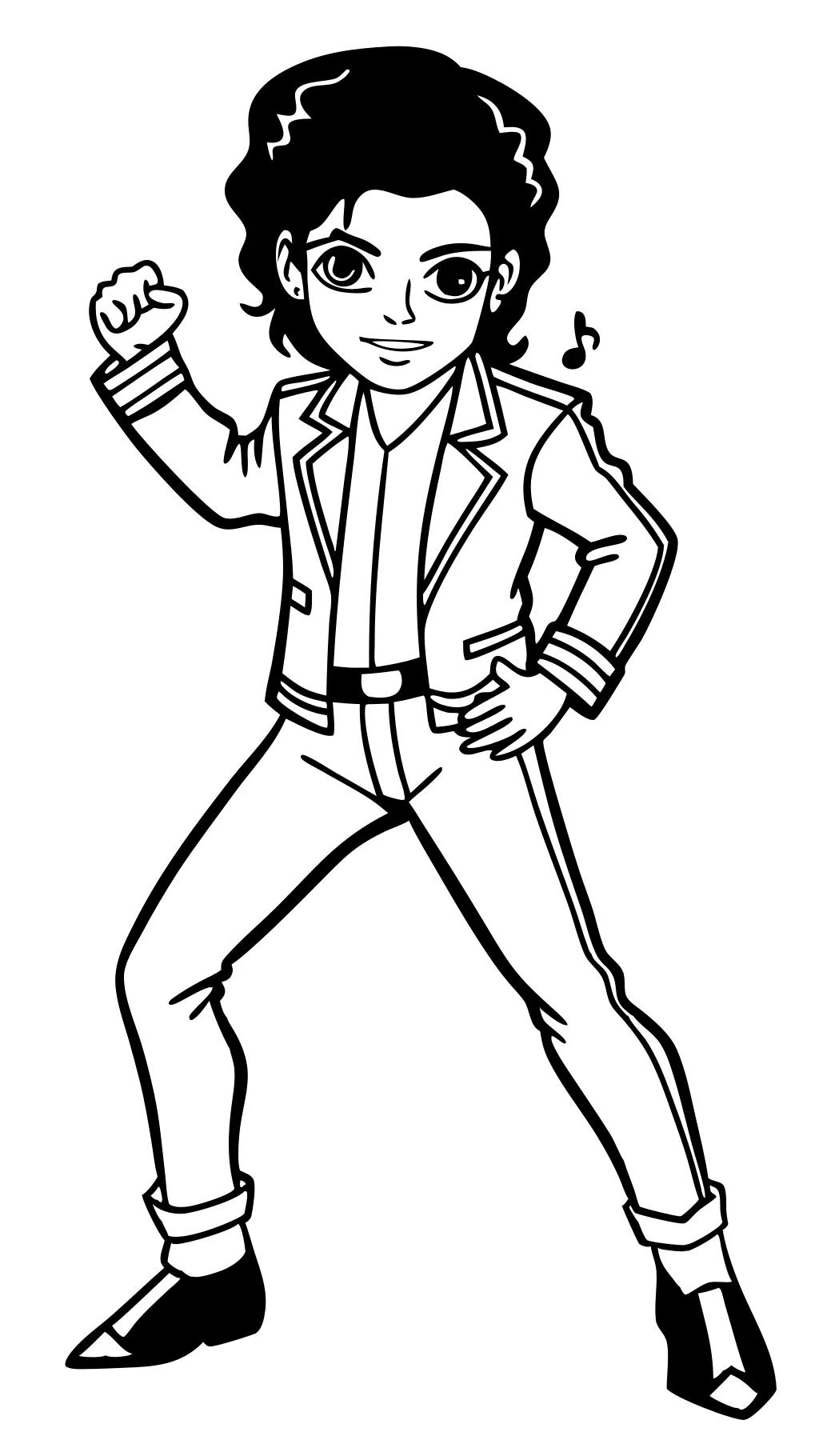 coloring pages michael jackson